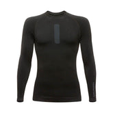 Maglia Tecnica UPSKIN, una maglia a manica lunga traspirante. Colore nero, tecnologia seamless. Di TUCANO URBANO.